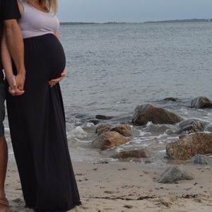 Maternity maxi dress